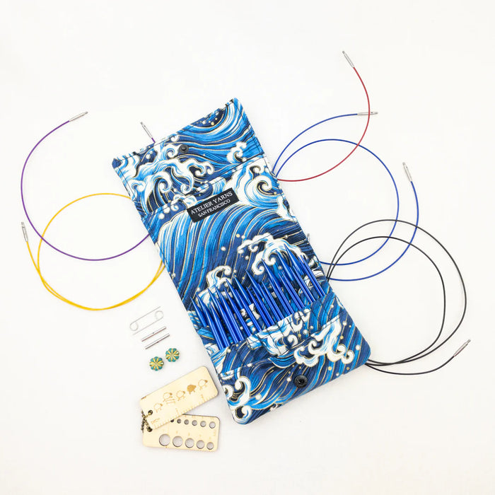 Atelier Yarns Interchangeable Needle Set - Blue Wave/Blue