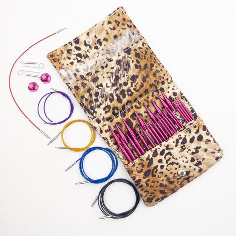 Atelier Yarns Interchangeable Needle Set - Cheetah/Berry Pink (PRE-ORDER)